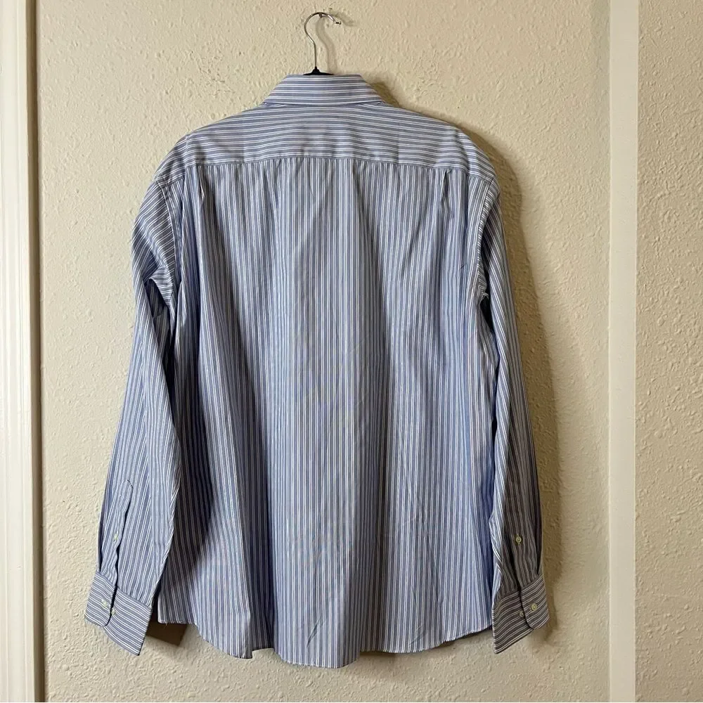J. Crew Striped Long Sleeve Button Down Shirt Mens NEW Size XL